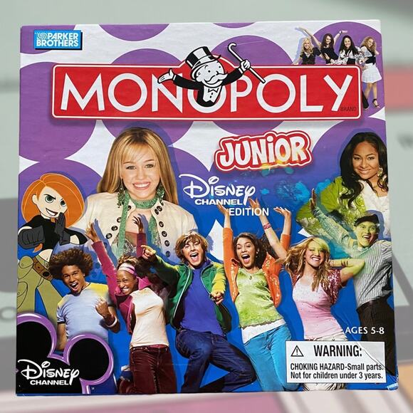 Hasbro Parker Brothers 2007 Y2K Disney Channel Edition Monopoly Junior Complete - Picture 2 of 9